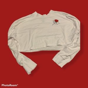 Forever 21 rose crop top